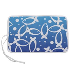 Blue Fish Water Aquarium Pen Storage Case (l) by danenraven