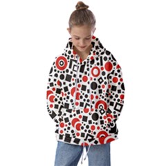 Square Object Future Modern Kids  Oversized Hoodie