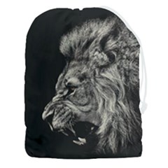 Angry Male Lion Drawstring Pouch (3xl)