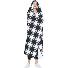 Square Diagonal Pattern Seamless Wearable Blanket by Ravend