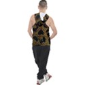 Metallic Snake Skin Pattern Men s Sleeveless Hoodie View2