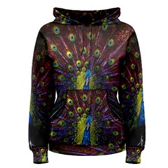 Beautiful Peacock Feather Women s Pullover Hoodie