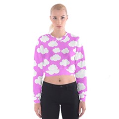 Purple Clouds   Cropped Sweatshirt by ConteMonfreyShop