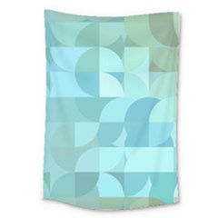 Geometric Ocean   Large Tapestry