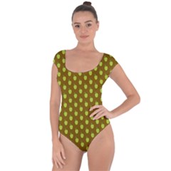 All The Green Apples Short Sleeve Leotard  by ConteMonfreyShop