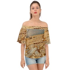 Pasta La Vista, Baby! - Italian Food Off Shoulder Short Sleeve Top by ConteMonfrey