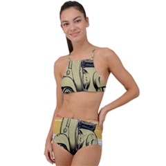 I`m Waiting On My Vespa High Waist Tankini Set by ConteMonfrey