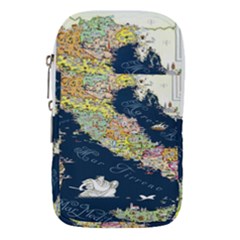 Map Italy Blue Waist Pouch (large) by ConteMonfrey