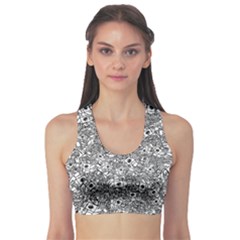Weird Cute Fantasy Monsters Motif Pattern Sports Bra by dflcprintsclothing