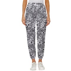 Weird Cute Fantasy Monsters Motif Pattern Cropped Drawstring Pants by dflcprintsclothing