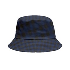 Black And Blue Classic Small Plaids Inside Out Bucket Hat by ConteMonfrey