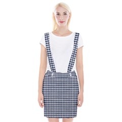 Small Blue And White Plaids Braces Suspender Skirt by ConteMonfrey