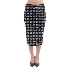 Illustration Pi Circle Diameter Circumference Midi Pencil Skirt by Wegoenart