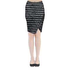 Illustration Pi Circle Diameter Circumference Midi Wrap Pencil Skirt by Wegoenart