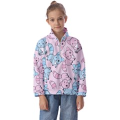 Children Pattern Design Kids  Half Zip Hoodie