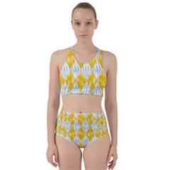 Background-box Yellow Racer Back Bikini Set by nateshop