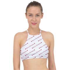 Christmas Cute Racer Front Bikini Top by nateshop