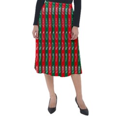 Christmas-10 Classic Velour Midi Skirt  by nateshop