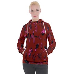 Doodles Maroon Women s Hooded Pullover by nateshop