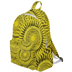 Yellow Abstract Sun Pattern Background The Plain Backpack by Wegoenart