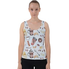 Coffee Coffeemania Caffeine Velvet Tank Top