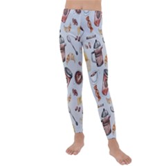 Coffee Coffeemania Caffeine Kids  Lightweight Velour Leggings