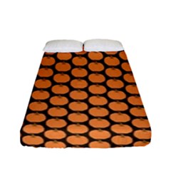 Cute Pumpkin Black Small Fitted Sheet (full/ Double Size) by ConteMonfrey