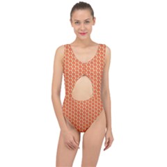 Cute Pumpkin Small Center Cut Out Swimsuit by ConteMonfrey