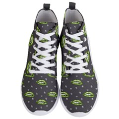 Green Vampire Mouth - Halloween Modern Decor Men s Lightweight High Top Sneakers by ConteMonfrey