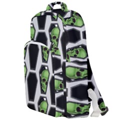 Coffins And Skulls - Modern Halloween Decor  Double Compartment Backpack by ConteMonfrey