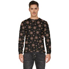 Mandala Drawing Artistic Model Men s Fleece Sweatshirt