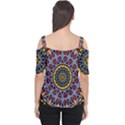 Kaleidoscope Mandala Colorful Cutout Shoulder Tee View2