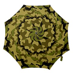 Army Camouflage Texture Hook Handle Umbrellas (large) by nateshop