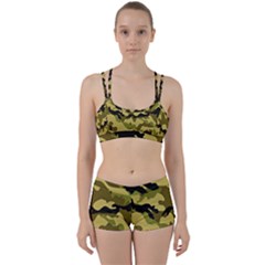 Army Camouflage Texture Perfect Fit Gym Set by nateshop