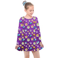 Pattern Kids  Long Sleeve Dress by nateshop