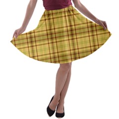 Plaid A-line Skater Skirt by nateshop