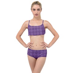 Purple Layered Top Bikini Set by nateshop