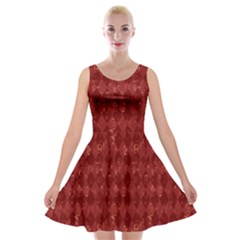 Square Velvet Skater Dress by nateshop