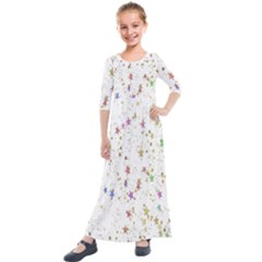 Star Kids  Quarter Sleeve Maxi Dress by nateshop