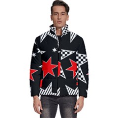 Stars Men s Puffer Bubble Jacket Coat by nateshop