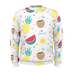 Pineapple And Watermelon Summer Fruit Men s Sweatshirt