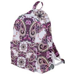 Multicolored Pattern Illustration Purple Peacock The Plain Backpack