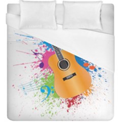 String Instrument Acoustic Guitar Duvet Cover (king Size) by Jancukart