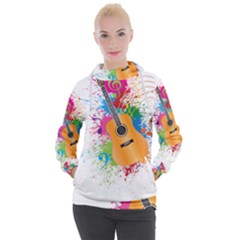 String Instrument Acoustic Guitar Women s Hooded Pullover