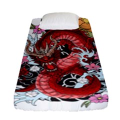 Drawing Red Dragon Legendary Fitted Sheet (single Size)