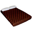 Halloween Palette Plaids Orange, Black Geometric  Fitted Sheet (California King Size) View2