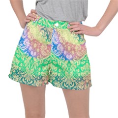 Hippie Fabric Background Tie Dye Ripstop Shorts by Ravend