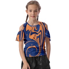 Abstract Background Texture Pattern Kids  Butterfly Cutout Tee