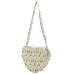 Zig-zag-lines Heart Shoulder Bag by nateshop