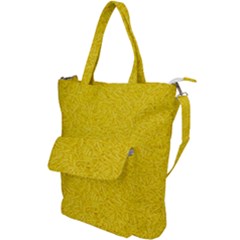 Bright Yellow Crunchy Sprinkles Shoulder Tote Bag by nateshop